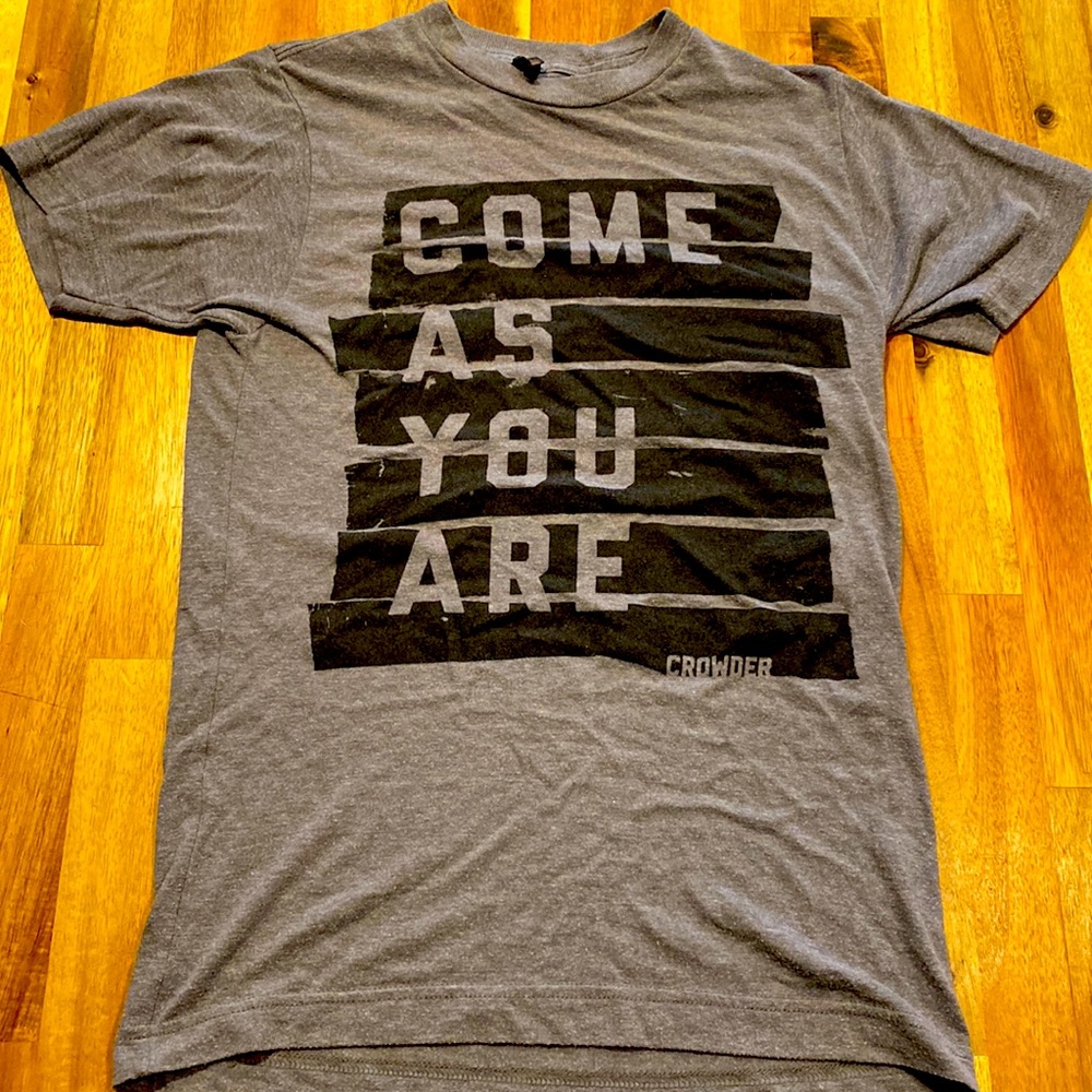 Religious positive t-shirt. Women’s XS. “Come As You Are.”